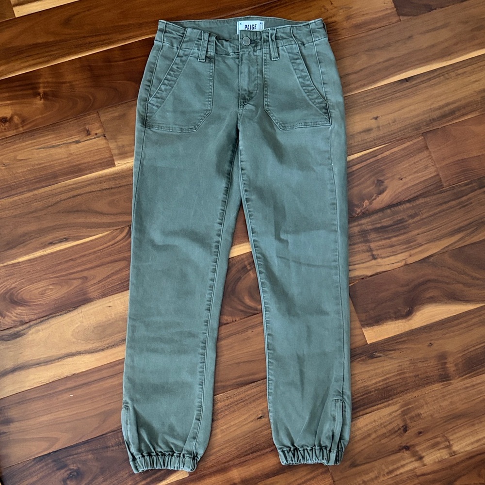 PAIGE Mayslie Olive Jogger Pants size 23